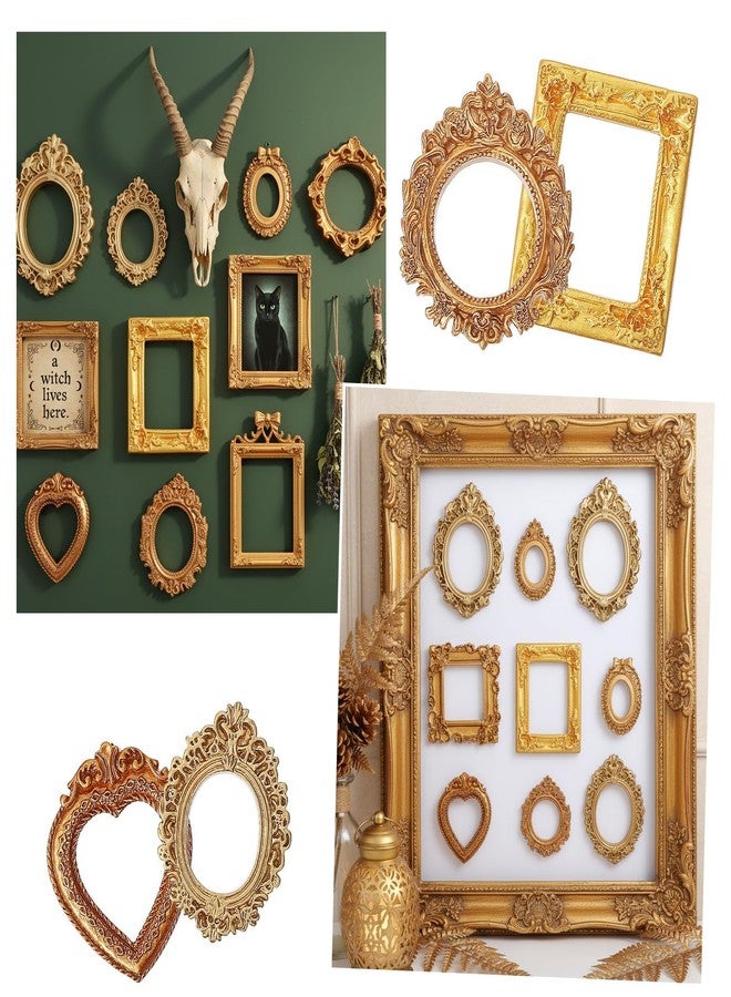 سكويشي إطار صور صغير مرن مكون من 9 قطع، إطار صور عتيق، إطارات صغيرة من الراتنج لتزيين المنزل، مشاريع يدوية، زينة حفلات، دعائم تصوير، تعليق على الحائط، عرض مجوهرات - Image 3